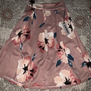 Flowered Long Skirt